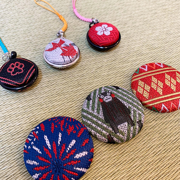 くるみボタン作り＆印鑑ケース